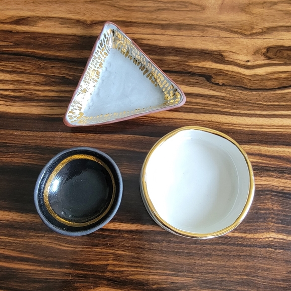 Object Enthusiast Salt Cellar White + Gold - Picture 6 of 9